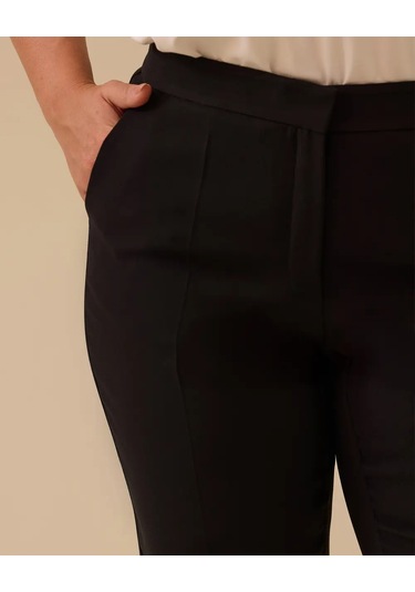 Büyük Beden Düz Paça Klasik Pantolon Gala-xi Siyah
