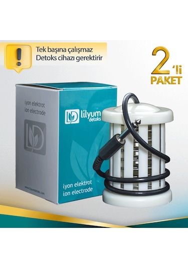 Lilyum İyon Elektrot Array Ayak Cihazı Beyaz 2'li Paket