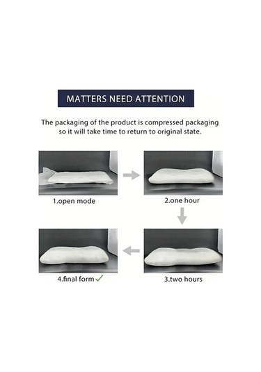 Trendooze Mavi Yıldızlı Otel Kalitesi Yastık, Boyun Desteği, 2 Adet, Lüks Uyku Deneyimi mavi