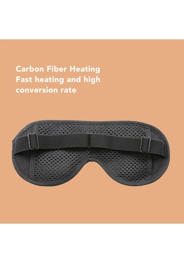 Lichen Isıtmalı Göz Maskesi, Usb Elektrikli Göz Sıkıştırmalı Siyah