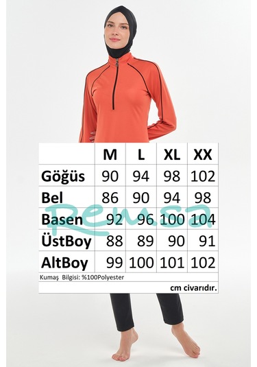 Reglan Kol Likralı Tam Kapalı Tesettür Mayo 3129 Tarçın Tarçın