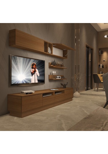 Decoraktiv Trendstyle 5220s Slm Tv Ünitesi Tv Sehpası Ceviz