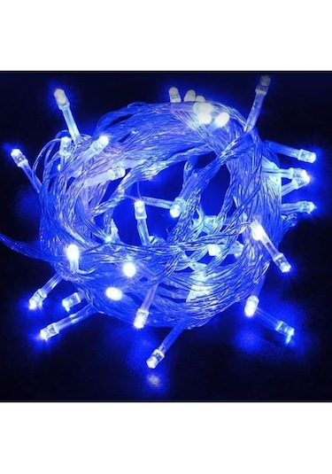 Yps-100m Mavi Işık Yılbaşı Süsü 10 Mt 100 Ledli 220 Volt