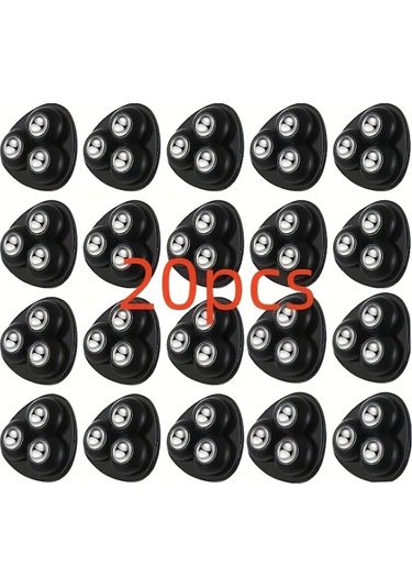 Willowhaven Siyah 360 Derece Dönen Tekerlekli 20 Adet Ağır Hizmet Ofis Sandalye Kastoru