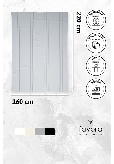 Neva Leke Tutmaz Masa Örtüsü 160x220 - Gri Gri