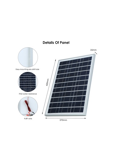 Hfambition 60w Monokristal Güneş Paneli Seti: Ip65 Su Geçirmez, Dc18v Çıkış, Krokodil Klipsi + Araç Şarj Cihazı, Taşınabilir Çerçeveli