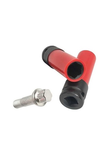 Fortunelane Mercedes Benz Çelik Tork Anahtarı 17mm, 6 Nokta, 2009 Sonrası, Korozyon Savarlı, Kaplı, 1/2 Sürücü, Zk-059