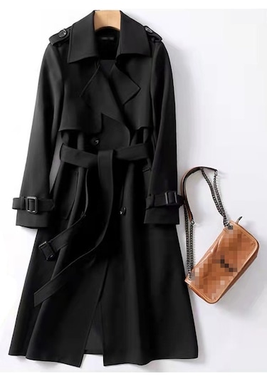 Kadın Orta Boy Ceket Siyah