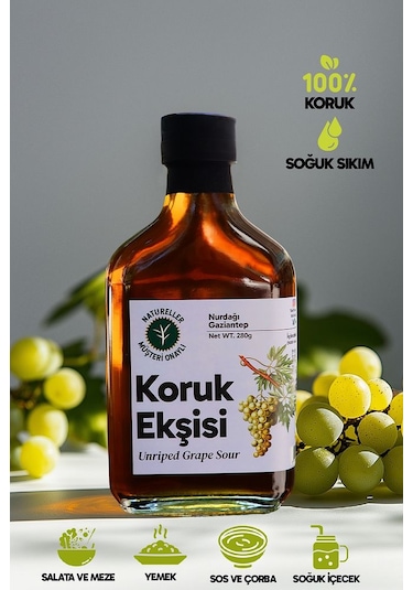 Natureller Koruk Ekşisi Tatlı Ekşi 3 x 280 G