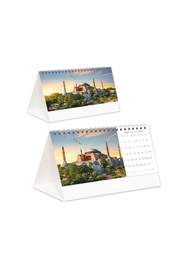 2026 Dünya Harikaları Piramit Masa Takvimi Masaüstü Takvim 21 x 17 CM