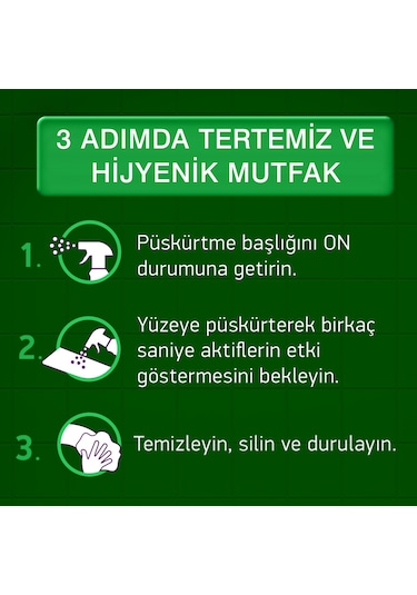 Cillit Bang Doğal Güç Mutfak Temizleyici %100 Yağ ve Kir Sökücü Karbonatlı Sprey 2 x 750 ML