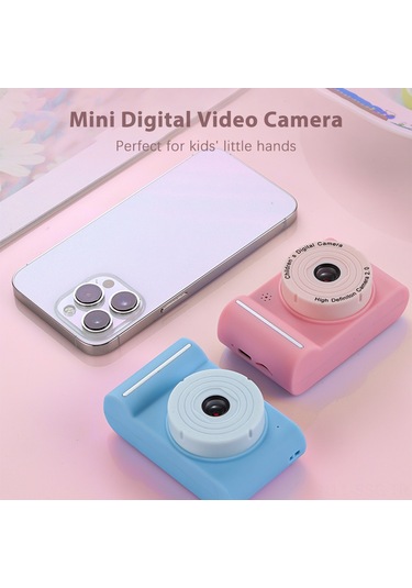 Springsun Kız Çocukları İçin Pembe Dijital Fotoğraf Makinesi - 20mp Çift Kamerayla 1080p Video Kaydı, 2.0" Ips Ekran Ve Oyun Özelliği Dahili Li-pil