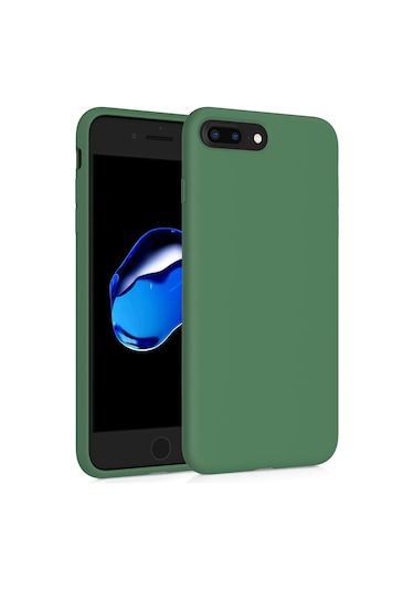 İphone Uyumlu 7 Plus / 8 Plus Lansman Kılıf İçi Kadife Leke Tutmaz Yüksek Kalite Yeşil