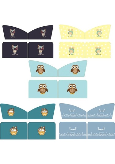 Dancemonkey 4 Adet Araba Pencere Mıknatıs Güneşlik, Isı Yalıtımı, Boynuzlu Takım