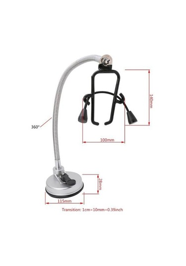 517a Masaüstü Saç Kurutma Makinesi Tutucu Paslanmaz 360 Derece Rotasyon Eller Serbest Standı Banyo Rafları