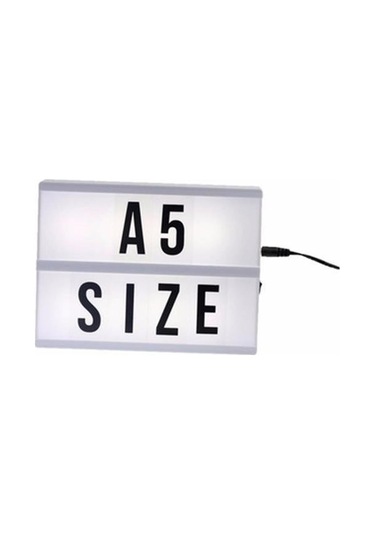 Hobibahçem Sinematik Lightbox Dekorasyon Aydınlatma Aksesuarları A5 Boyut Beyaz