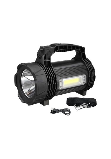 Ps-889 Su Geçirmez Yüksek Güçlü Osram Led 30w Şarj Edilebilir Powerbank Özellikli Profesyonel El Feneri Çok Renkli