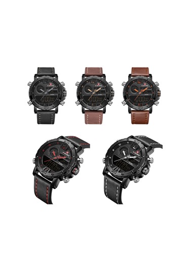 Erkek Saat Dijital Kuvars Alarm Kronometre İş Spor Günlük Kol Saati Beyaz Diğer