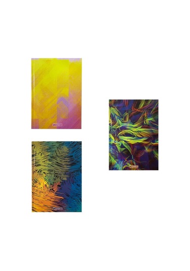 Özgün 17 x 24 Sert Kapak Defter 4 Renk Ayraçlı 192 Yp. Çizgili - 3 Adet