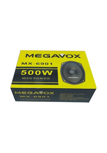 Megavox Mx-6901 Oval 6X9 500 Watt Mıdrange Oto Hoperlör Fiyatları