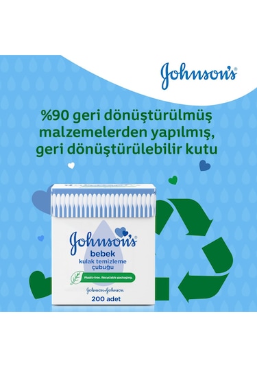 Johnson's Kulak Temizleme Pamuğu 200'lü