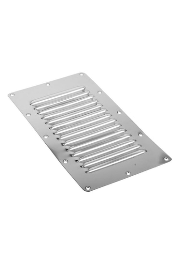 2 Adet Havalandırma Kapağı. 14'lü Model 125x230mm. Paslanmaz Krom
