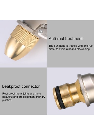 Sones 25ft 2.5m Araba Yüksek Basınçlı Yıkama Aleti Teleskopik Su Borusu Seti Mavi