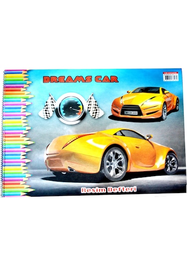 Sim 35x50 Spiralli Karton Kapak 15 Yaprak Resim Defteri 1 Adet