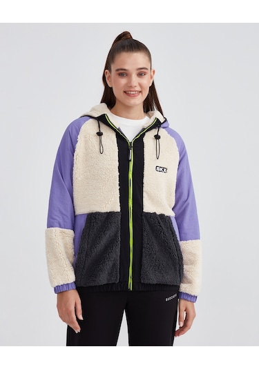 スケさん Skechers W Outdoor Fleece Full Zip Sherpa Kadın Off White Ceket