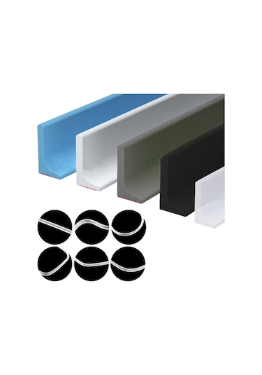 Şeffaf Banyo Tutma Su Bariyeri Şeridi Kuru Ve Islak Ayırma Silikon Conta Şeridi 200 Cm Şeffaf