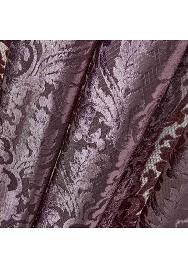 Karaca Home Volante Mürdüm Perde 12 Parça Çeyiz Seti Mürdüm