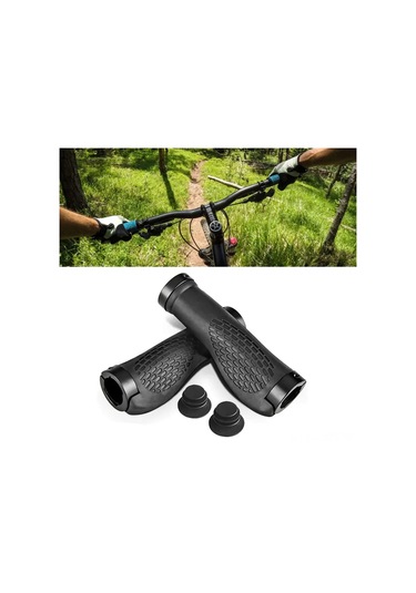 Samdoo Dağ Bisikleti Ergonomik Tutamak, Kauçuk-alüminyum, Kaymazsız, Kol Yorumu Azaltan, 2.2cm Kalibre, Kolay Kurulum Bisiklet Aksesuarı