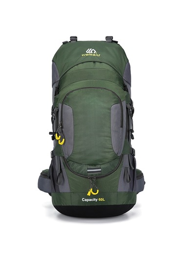 Weikani Çok Amaçlı Suya Dayanıklı 60l Outdoor Sırt Çantası Yeşil