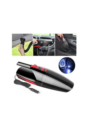 Createtech Uzunluğu: Tipi Taşınabilir Süpürge Siyah Led Kablolu Kablo Işıklı Güçlü Elektrikli El Araba 5m 120w Vz