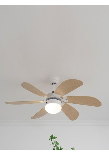 Woox İleri Geri Fonksiyonlu 6 Kanatlı Fan Ve Işıklı Uzaktan Kumandalı Tavan Vantilatörü, Kahverengi