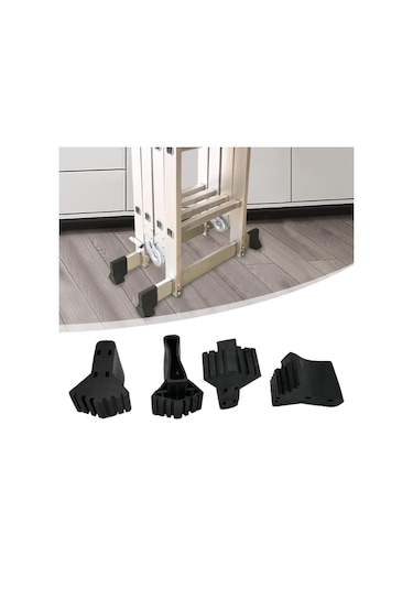 Homyl 4 Parça Merdiven Ayak Kılıfı Aksesuarları Kauçuk