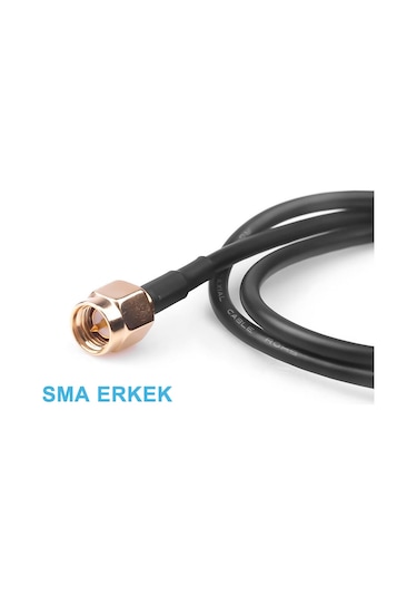 12dbi Dış Mekan Anten Sma Erkek 1.5 Metre Kablo 700Mhz - 2.7GHz Mıknatıslı Gsm Wifi SMA RF Wifi Sinyal Kuvvetlendirici Harici Anten 2G/3G/4G/GSM LTE