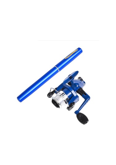 Taşınabilir Mini Olta Seti - 1 Metre Uzunluk, 5.1:1 Dişli Oranı, Cep Boyutunda 55g