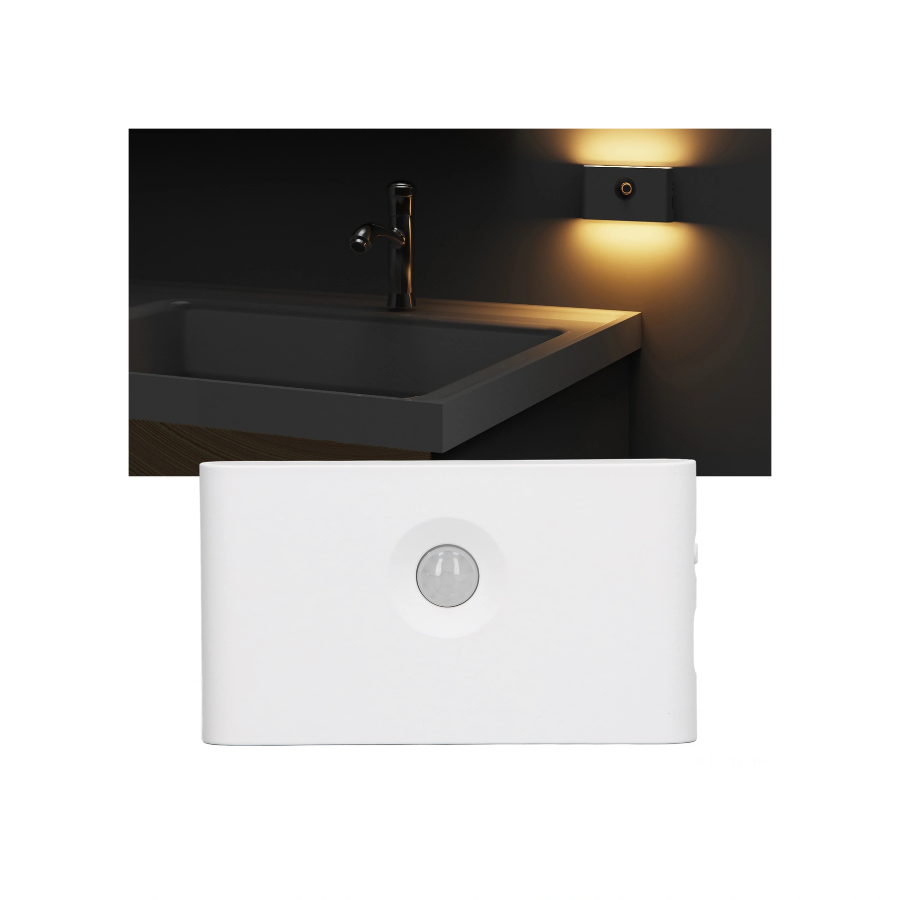 Hombey Akıllı Hareket Sensörlü Gece Lambası - Led, Type-c Şarjlı, Kablosuz Manyetik, Otomatik Açma/kapama, 110 Derece Algılama Açısı, 3-5m Aralık, 400mah Pil Diğer