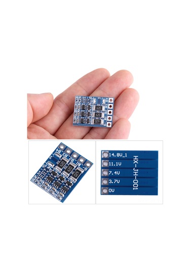 Jeemson 3s Li-poly/li-ıon Pil Dengeleyici Modülü - 11.1v/12.6v 18650 Pil Akım Ve Voltaj Dengeleme - 66ma Denge Akımı