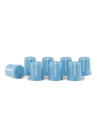 Knob Cap Set Blue Set Of 8
