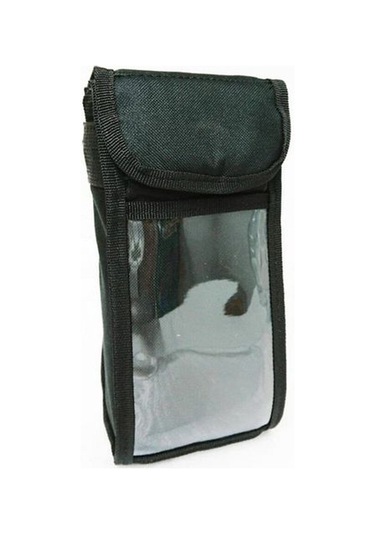 Motosiklet Kurye Pos Cihazı Taşıma Çantası Telefon Kılıflı Su Geç Siyah