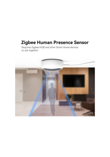 Akıllı Radar Dalgası Insan Varlığı Sensörü Grafiti Beyaz