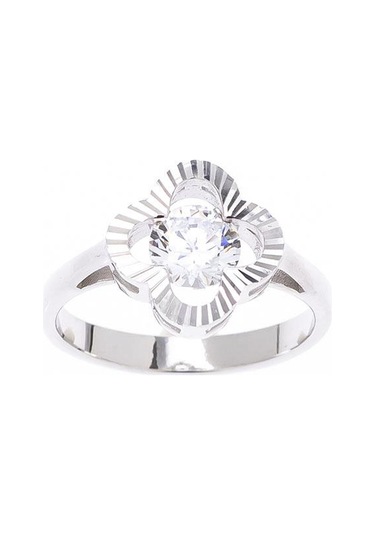 Yonca Model 6 Mm Zirkon Taşlı 925 Ayar Gümüş Üçlü Kadın Takı Seti Gümüş