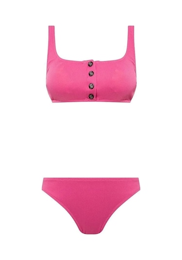 U.S. Polo Assn. Kadın Pembe Bikini Takım Pembe