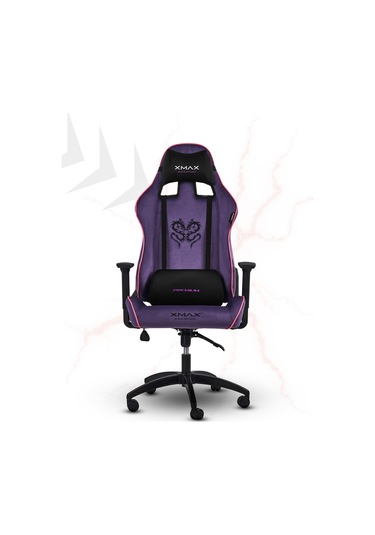 Rio Plus Balerion Terletmez Kadife Kumaş Mor Gaming Oyuncu Koltuğu -3 Mor