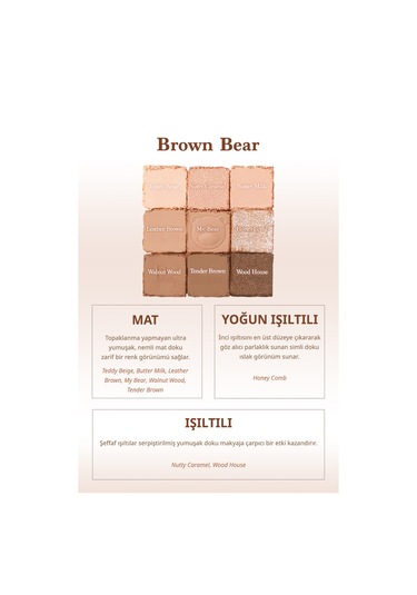 Dasique Mat Ve Işıltılı Renk Seçenekleri Sunan Far Paleti Shadow Palette 28 Brown Bear 28 Brown Bear