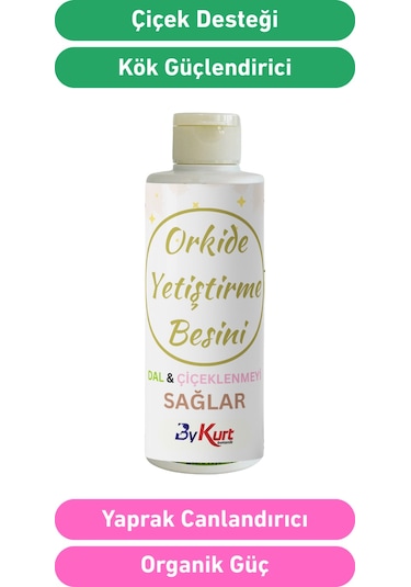 Bykurt Orkide Çiçeklenme Ve Dal Gelişim Besini 100ml Güçlü Organik Takviye 100 ML