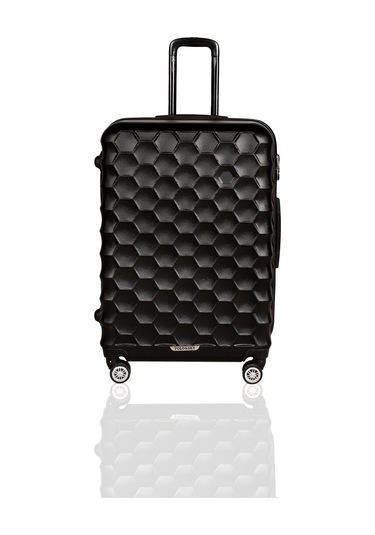 Polo&Sky Petek Model Siyah Renk Büyük Boy Valiz Bavul