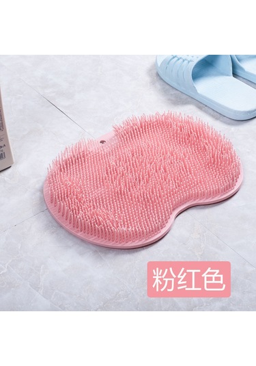 Xindoker Pembe Banyo Fırçalama Matı - Sırt Ve Ayak搓背神器, Dürtme Önleyici Süspansiyonlu, 160g, Rahat Masaj Ve Ölü Deri Temizliği Siyah